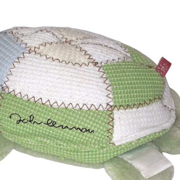 1999 Carter's John Lennon Yoko Ono Turtle Squeaker Baby Lovey Plush Stuffed Toy - Picture 6 of 8